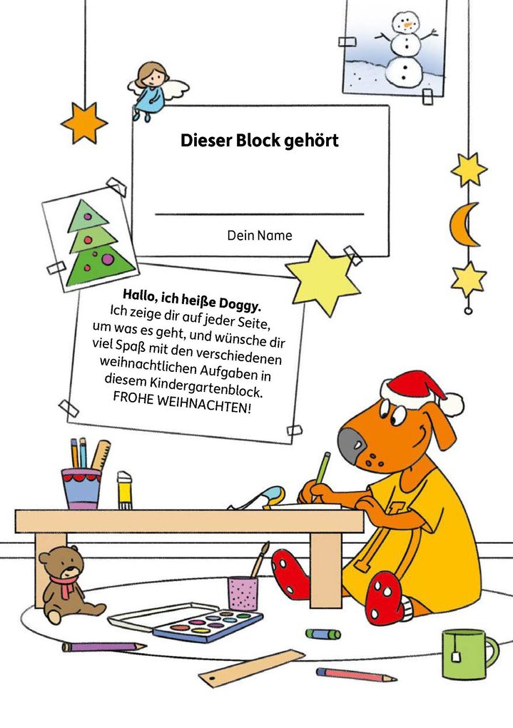 Weitere Ansicht: Weihnachtsrätsel - Kunterbunter Kindergartenblock ab 4 Jahre | Ulrike Maier