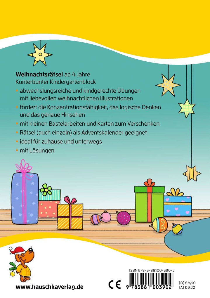 Weitere Ansicht: Weihnachtsrätsel - Kunterbunter Kindergartenblock ab 4 Jahre | Ulrike Maier