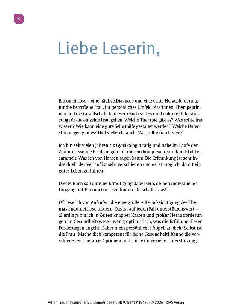 Weitere Ansicht: Frauengesundheit: Endometriose | Christine Adler