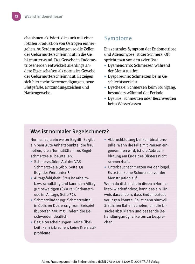 Weitere Ansicht: Frauengesundheit: Endometriose | Christine Adler