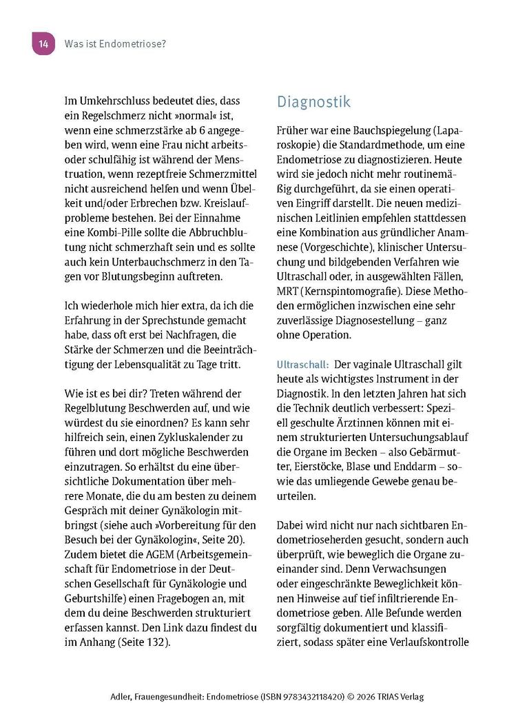 Weitere Ansicht: Frauengesundheit: Endometriose | Christine Adler