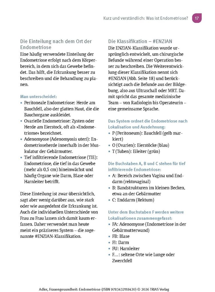 Weitere Ansicht: Frauengesundheit: Endometriose | Christine Adler