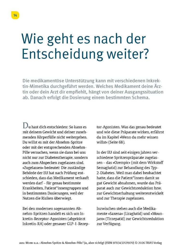 Weitere Ansicht: Abnehm-Spritze & Abnehm-Pille? Ja, aber richtig! | Nicolai Worm, Heike Niemeier
