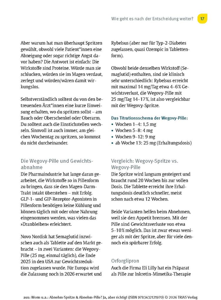 Weitere Ansicht: Abnehm-Spritze & Abnehm-Pille? Ja, aber richtig! | Nicolai Worm, Heike Niemeier