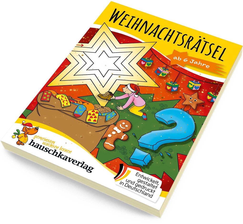 Weitere Ansicht: Weihnachtsrätsel - Rätselblock ab 6 Jahre | Agnes Spiecker