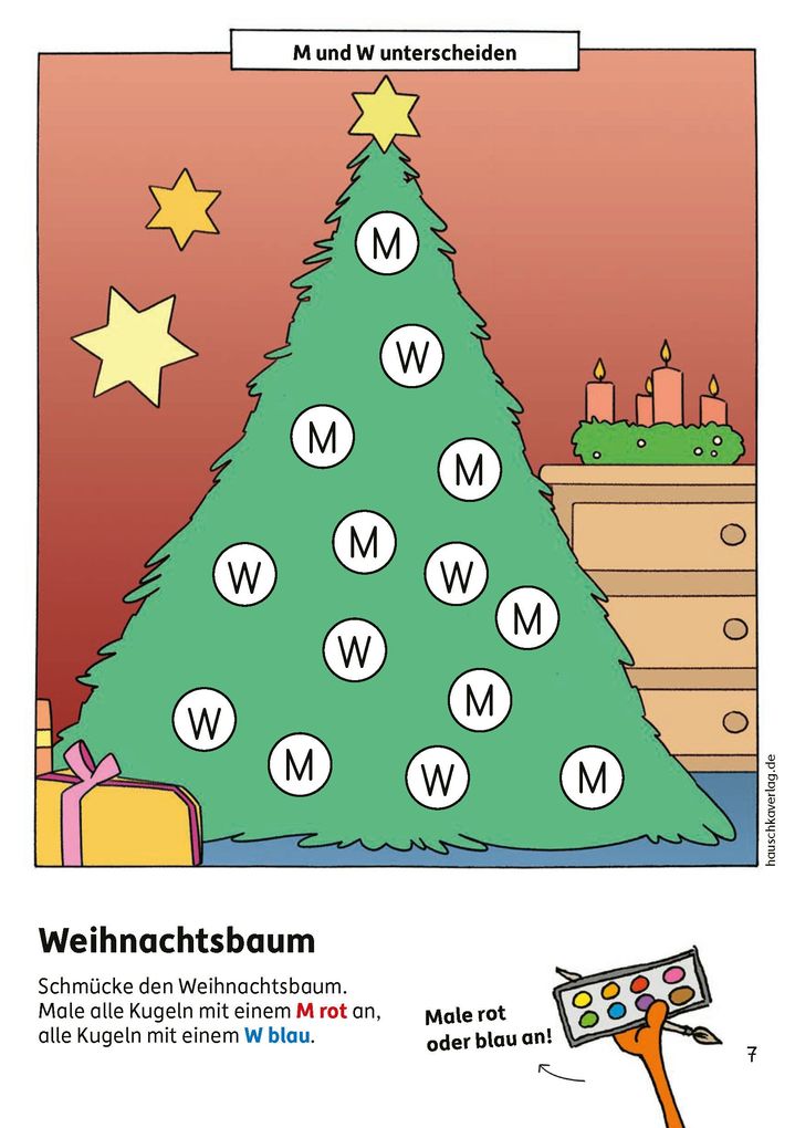 Weitere Ansicht: Weihnachtsrätsel - Kunterbunter Vorschulblock ab 5 Jahre | Ulrike Maier