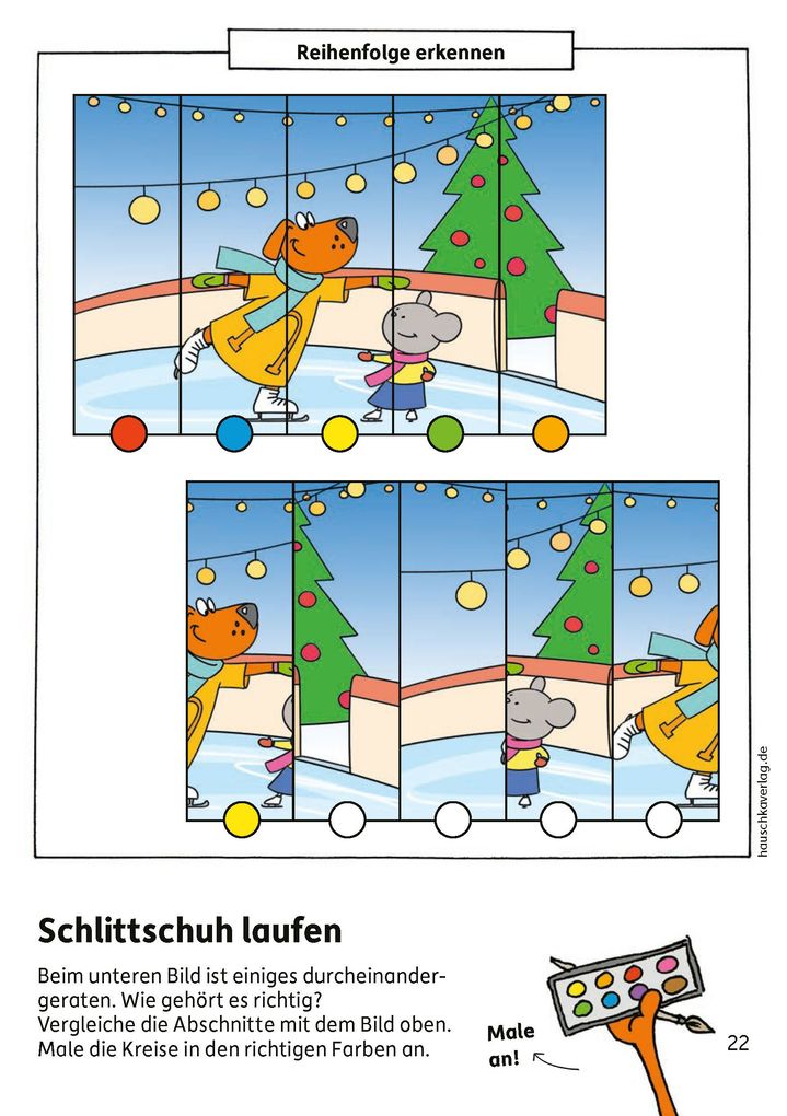 Weitere Ansicht: Weihnachtsrätsel - Kunterbunter Vorschulblock ab 5 Jahre | Ulrike Maier