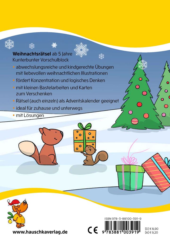 Weitere Ansicht: Weihnachtsrätsel - Kunterbunter Vorschulblock ab 5 Jahre | Ulrike Maier