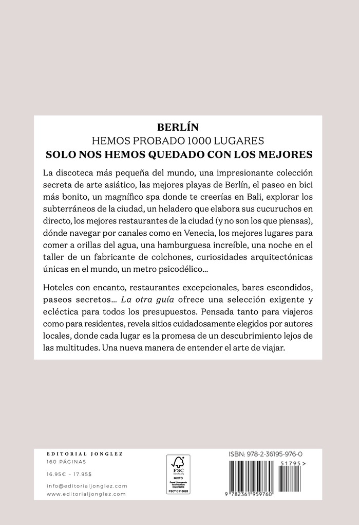 Weitere Ansicht: Berlín - La otra guía | Thomas Jonglez