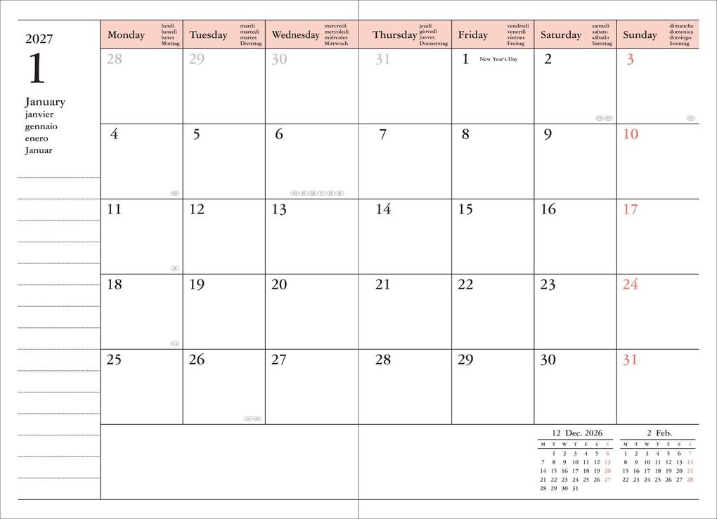 Weitere Ansicht: MARK'S 2026/27 Diary A6 Gradient // Black