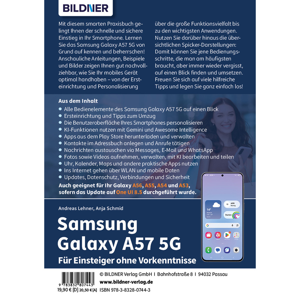 Weitere Ansicht: Samsung Galaxy A57 5G - Praxisbuch für Einsteiger ohne Vorkenntnisse | Anja Schmid, Andreas Lehner