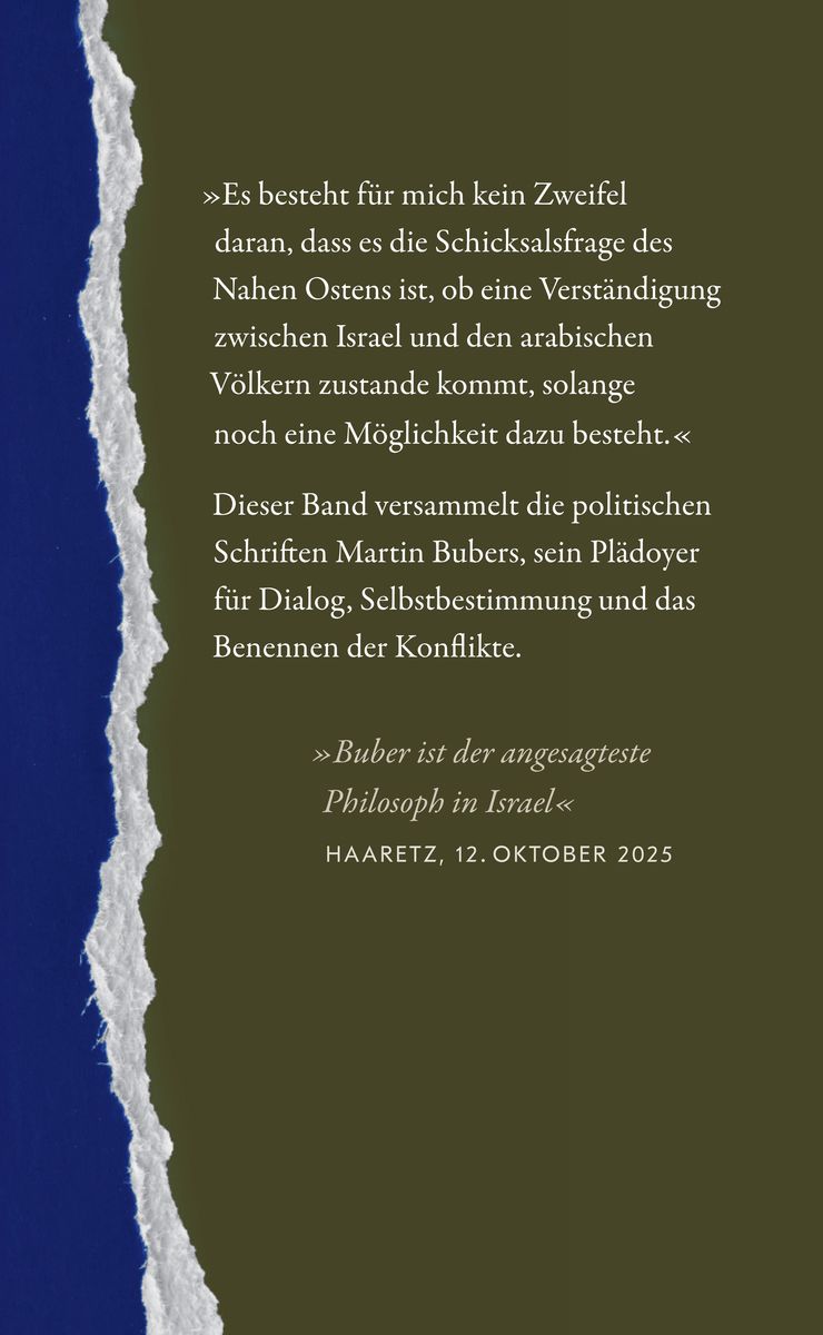 Weitere Ansicht: Ein Land und zwei Völker | Martin Buber