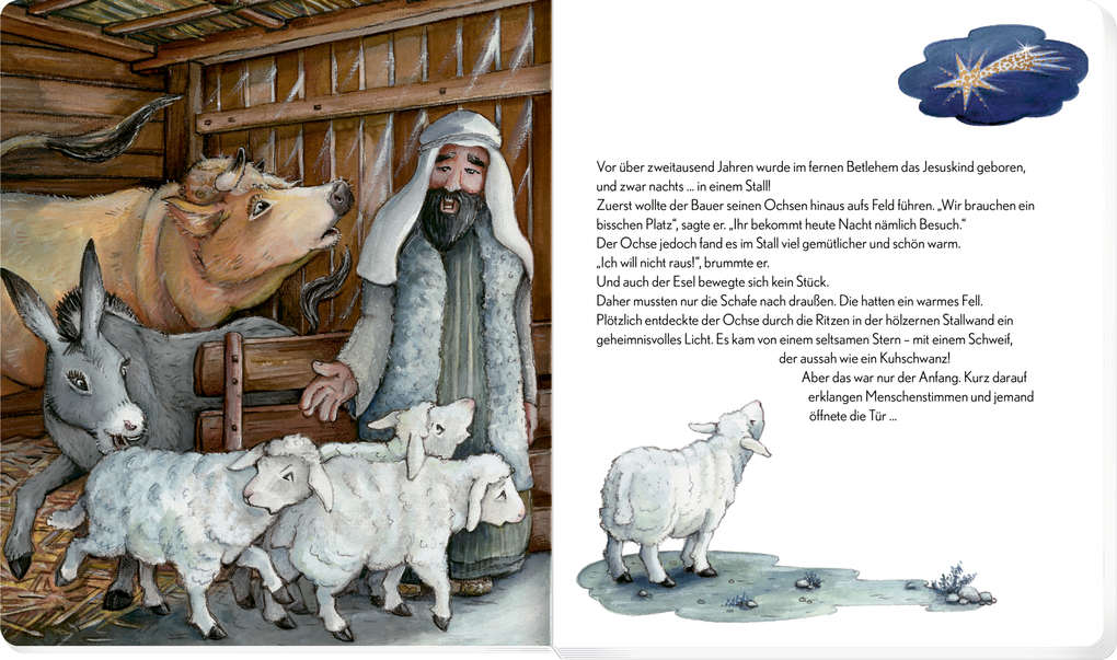 Weitere Ansicht: Die Weihnachtsgeschichte erzählt nach Matthäus und Lukas | Gaby Grosser