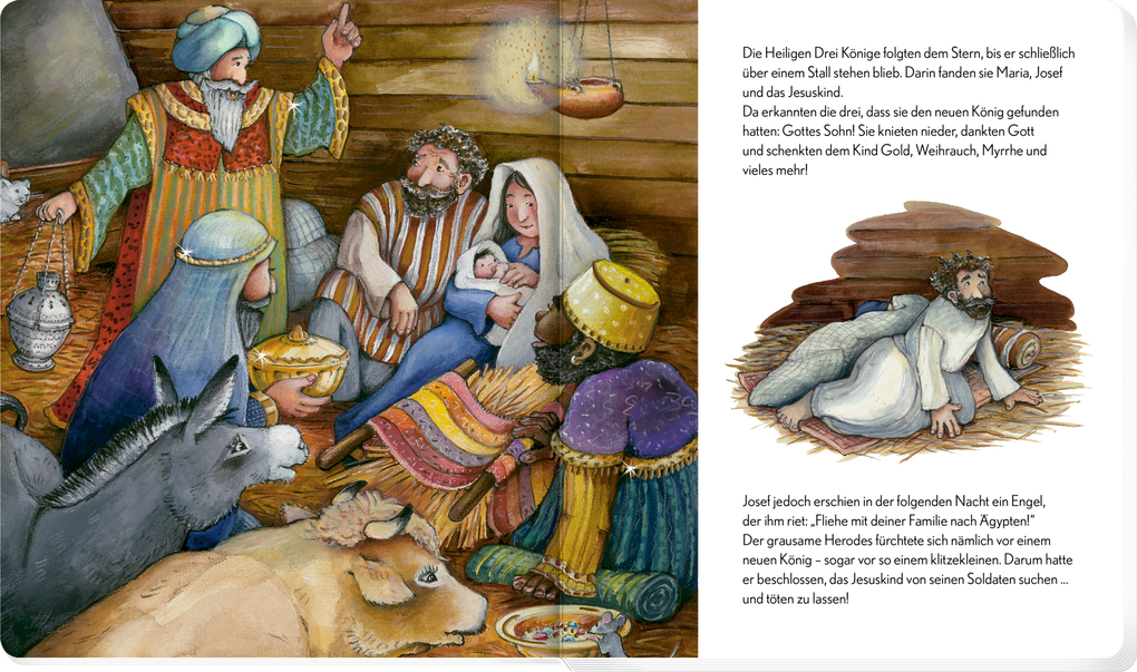 Weitere Ansicht: Die Weihnachtsgeschichte erzählt nach Matthäus und Lukas | Gaby Grosser