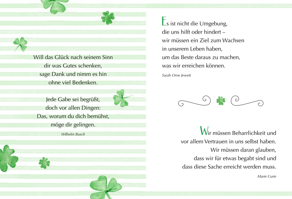 Weitere Ansicht: Viel Glück und alles Gute