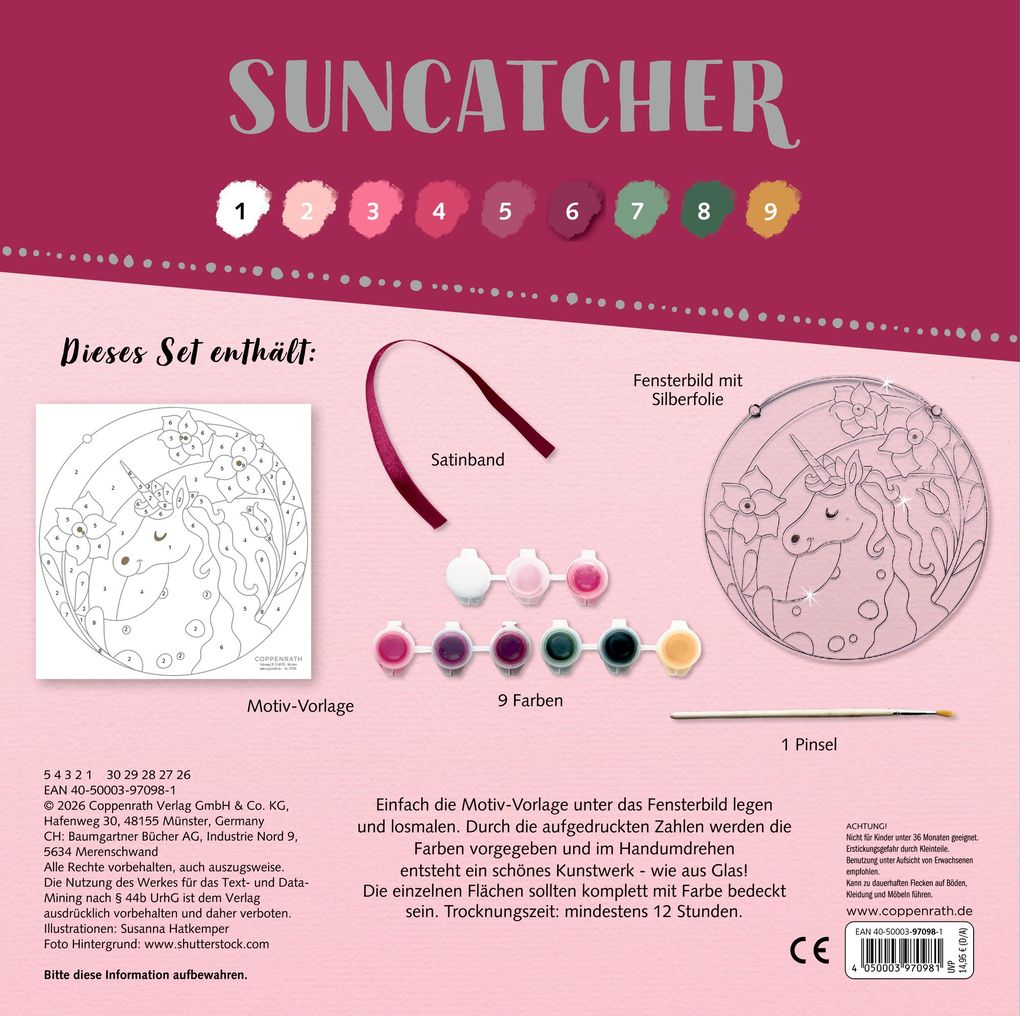 Weitere Ansicht: Suncatcher Fensterbild bemalen