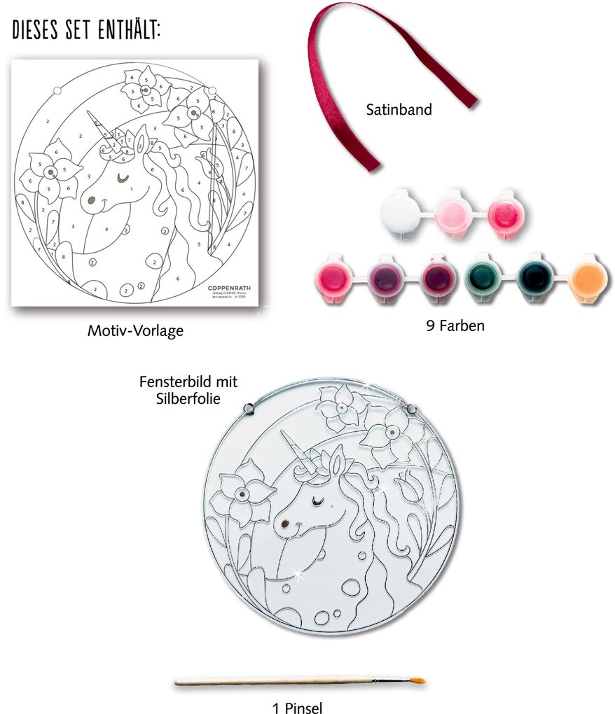 Weitere Ansicht: Suncatcher Fensterbild bemalen
