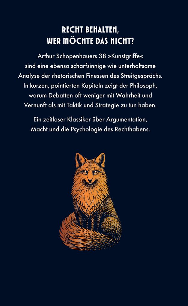 Weitere Ansicht: Die Kunst, Recht zu behalten | Arthur Schopenhauer