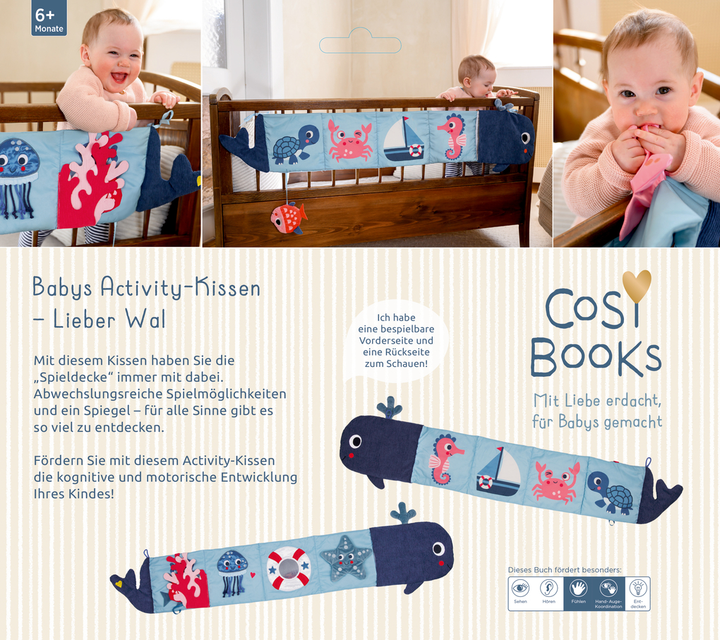 Weitere Ansicht: CosyBooks: Babys Activity-Kissen