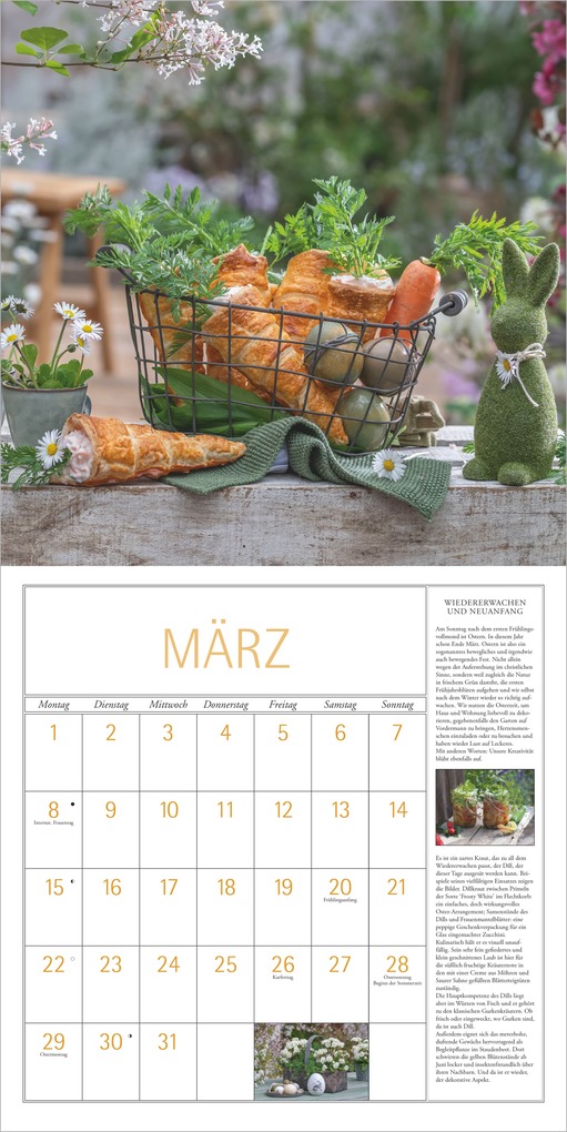 Weitere Ansicht: DuMonts Kräuter Kalender 2027 | Neumann Verlage GmbH & Co. KG
