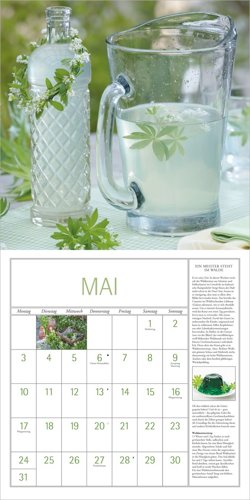 Weitere Ansicht: DuMonts Kräuter Kalender 2027 | Neumann Verlage GmbH & Co. KG