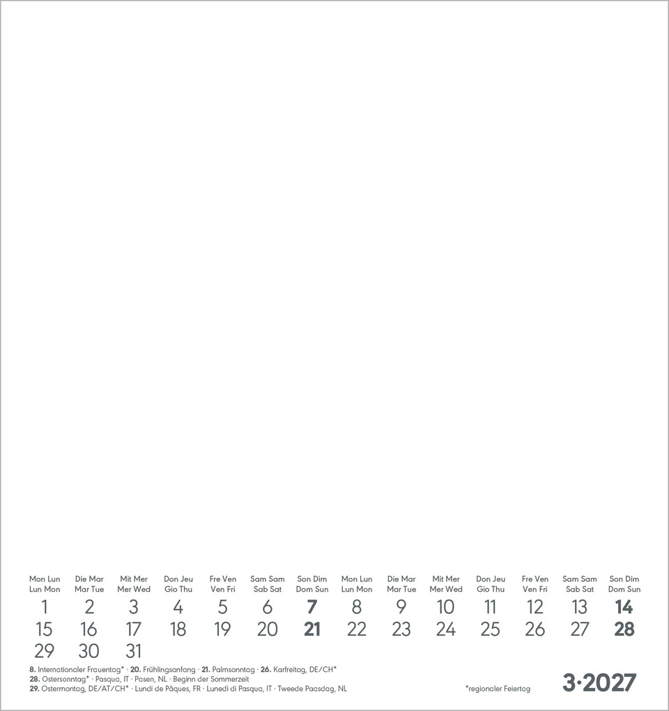 Weitere Ansicht: Kreativkalender S schwarz 2027 | Neumann Verlage GmbH & Co. KG