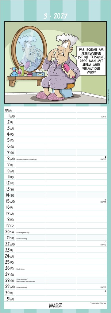 Weitere Ansicht: Rentner-Kalender 2027 | Neumann Verlage GmbH & Co. KG