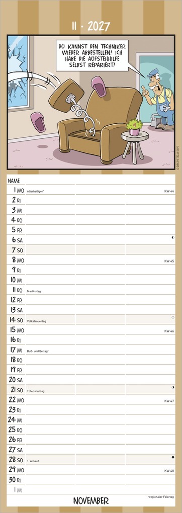 Weitere Ansicht: Rentner-Kalender 2027 | Neumann Verlage GmbH & Co. KG