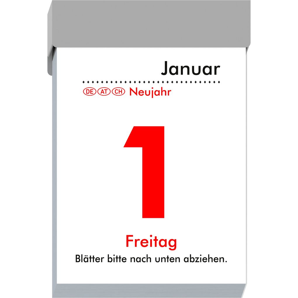 Weitere Ansicht: Tagesabreißkalender S 2027