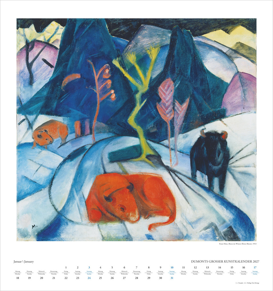Weitere Ansicht: DUMONTS Großer Kunstkalender 2027 | Neumann Verlage GmbH & Co. KG