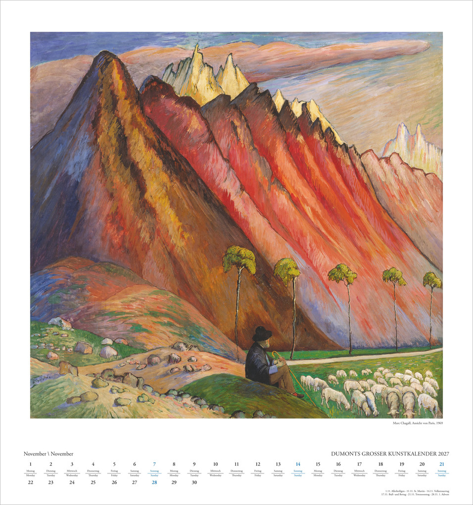 Weitere Ansicht: DUMONTS Großer Kunstkalender 2027 | Neumann Verlage GmbH & Co. KG