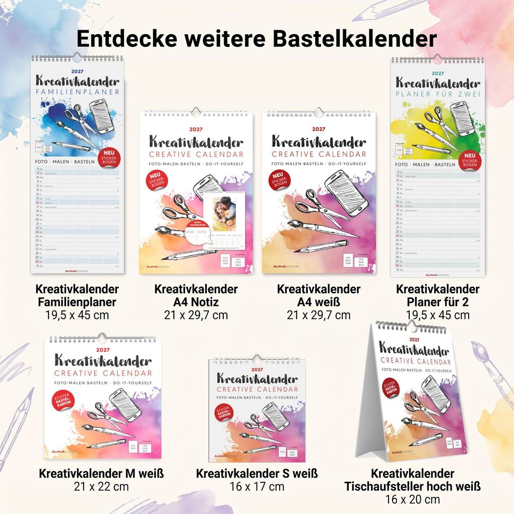 Weitere Ansicht: Kreativkalender A4 Notiz 2027 | Neumann Verlage GmbH & Co. KG