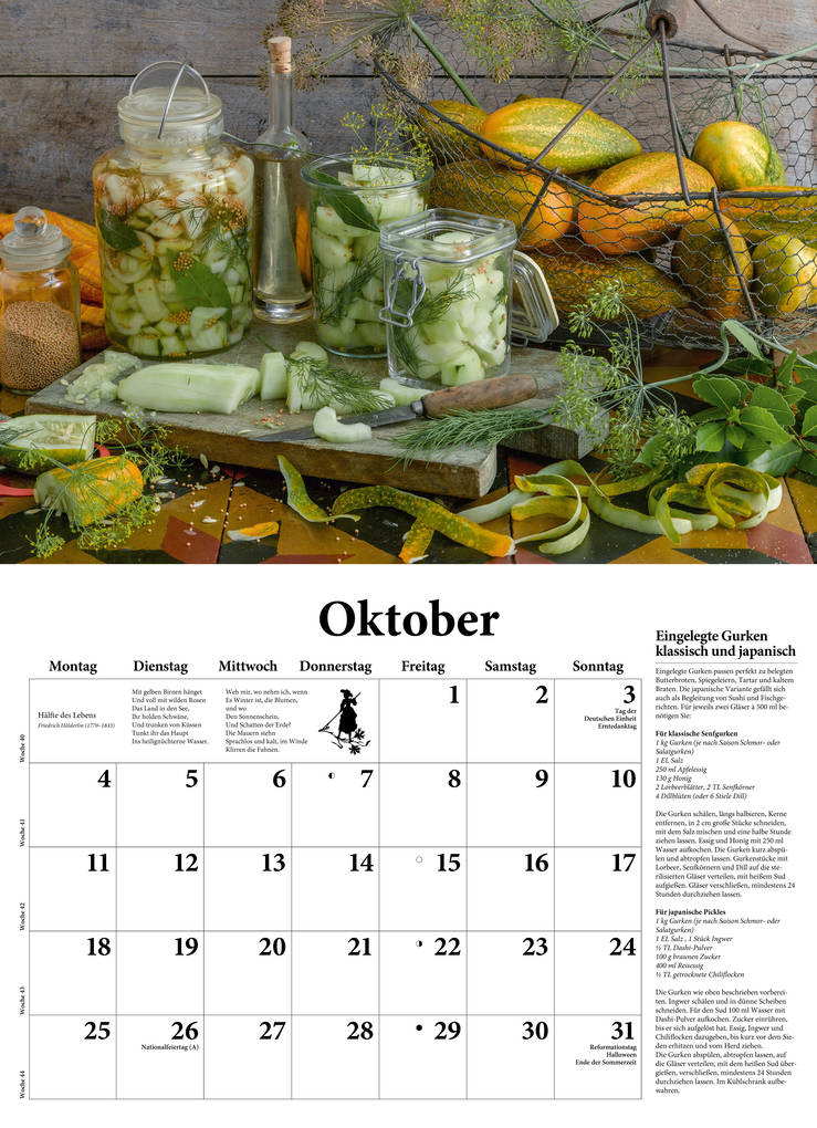 Weitere Ansicht: DuMonts neuer Küchenkalender 2027 | Neumann Verlage GmbH & Co. KG