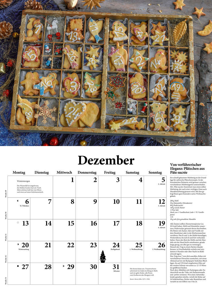 Weitere Ansicht: DuMonts neuer Küchenkalender 2027 | Neumann Verlage GmbH & Co. KG