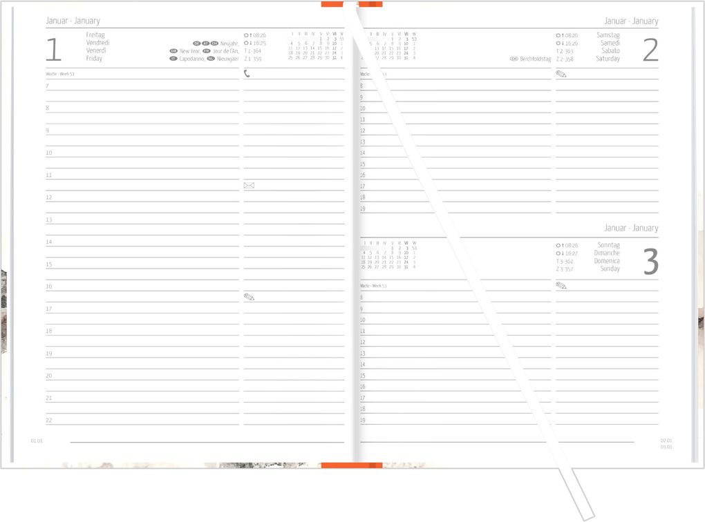 Weitere Ansicht: Buchkalender Style Zen 2027 | Neumann Verlage GmbH & Co. KG