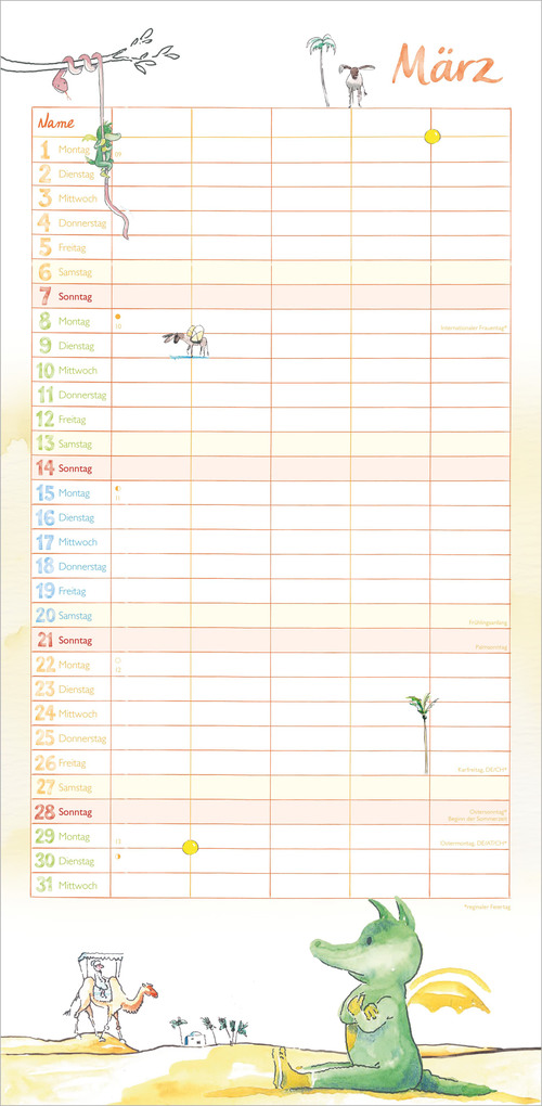 Weitere Ansicht: Der Tabaluga Familienplaner 2027 | Neumann Verlage GmbH & Co. KG