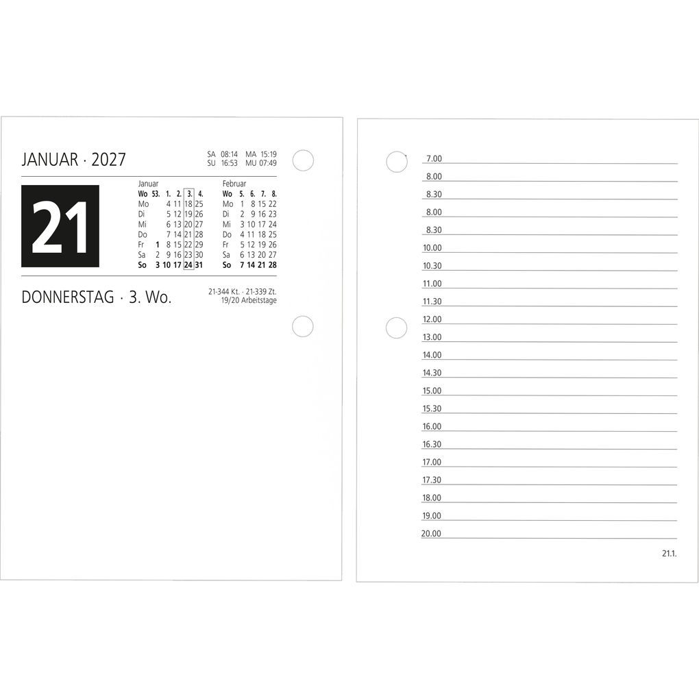 Weitere Ansicht: Umlegkalender 1T/2S 8x10,8 2027
