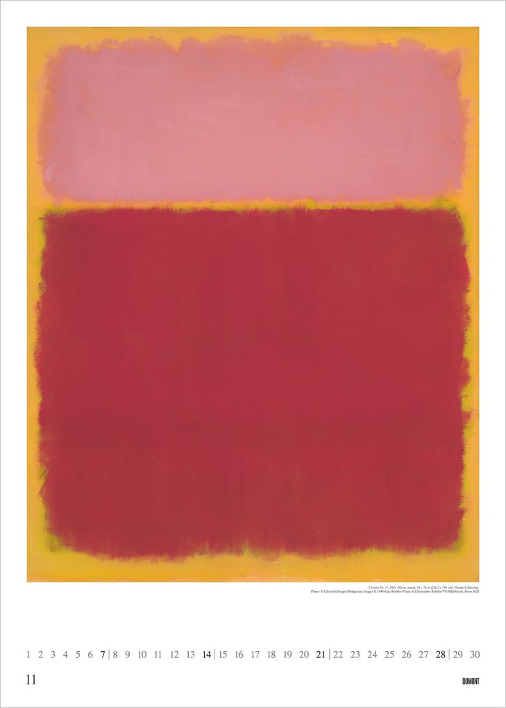 Weitere Ansicht: Mark Rothko 2027 | Neumann Verlage GmbH & Co. KG