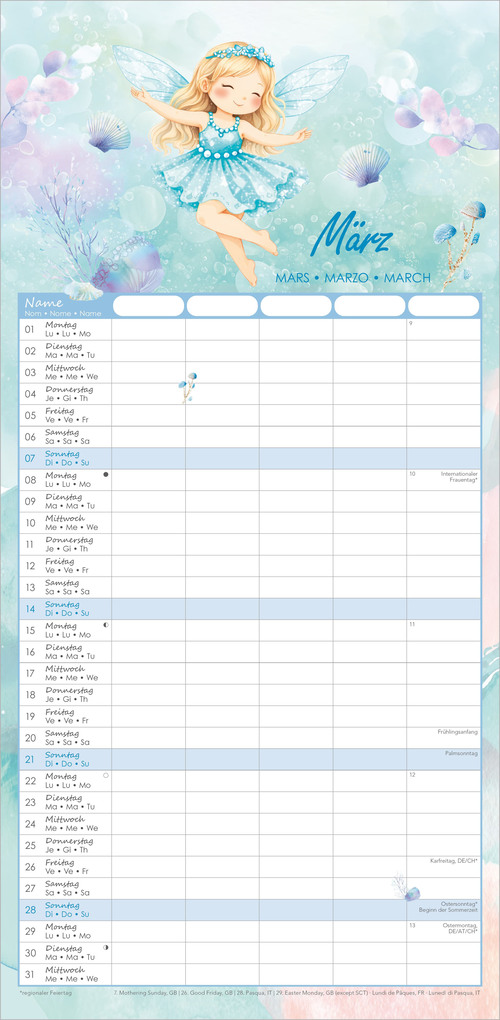 Weitere Ansicht: Familienplaner Feenzauber 2027 | Neumann Verlage GmbH & Co. KG