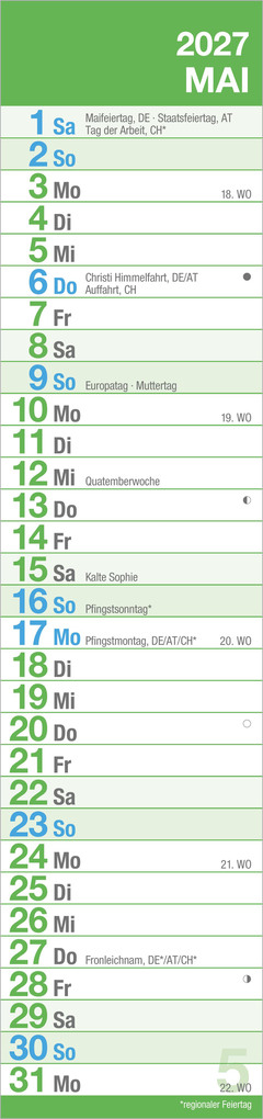Weitere Ansicht: GROSSDRUCK Streifenplaner XL 2027 | Neumann Verlage GmbH & Co. KG