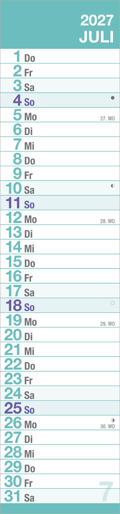 Weitere Ansicht: GROSSDRUCK Streifenplaner XL 2027 | Neumann Verlage GmbH & Co. KG