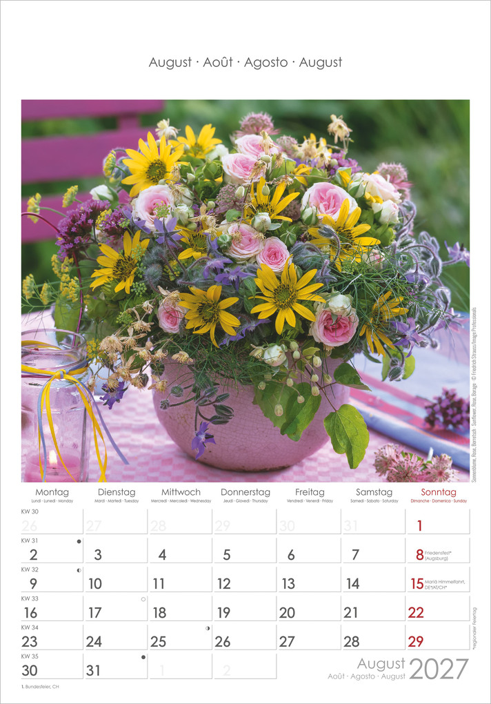 Weitere Ansicht: Blumen 2027 | Neumann Verlage GmbH & Co. KG