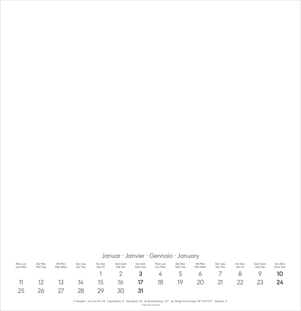 Weitere Ansicht: Kreativkalender XL schwarz 2027 | Neumann Verlage GmbH & Co. KG