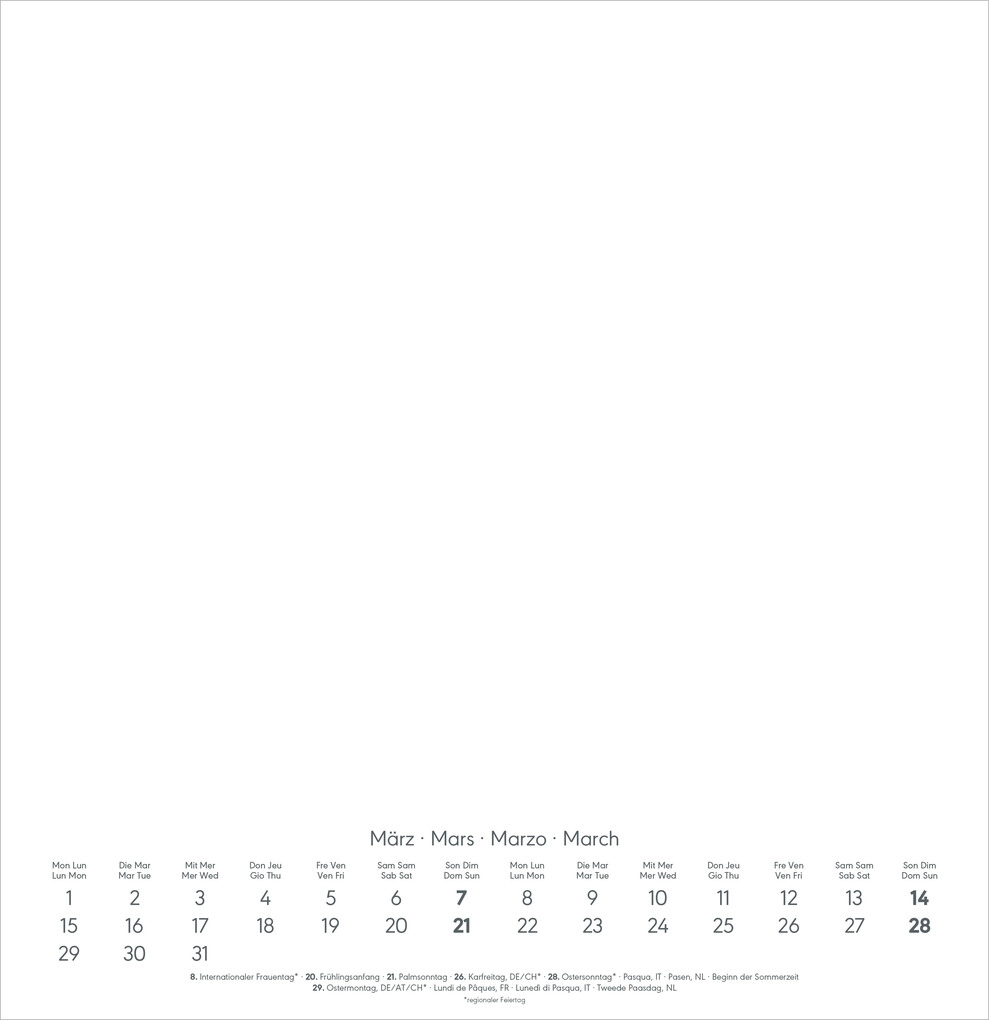Weitere Ansicht: Kreativkalender XL schwarz 2027 | Neumann Verlage GmbH & Co. KG