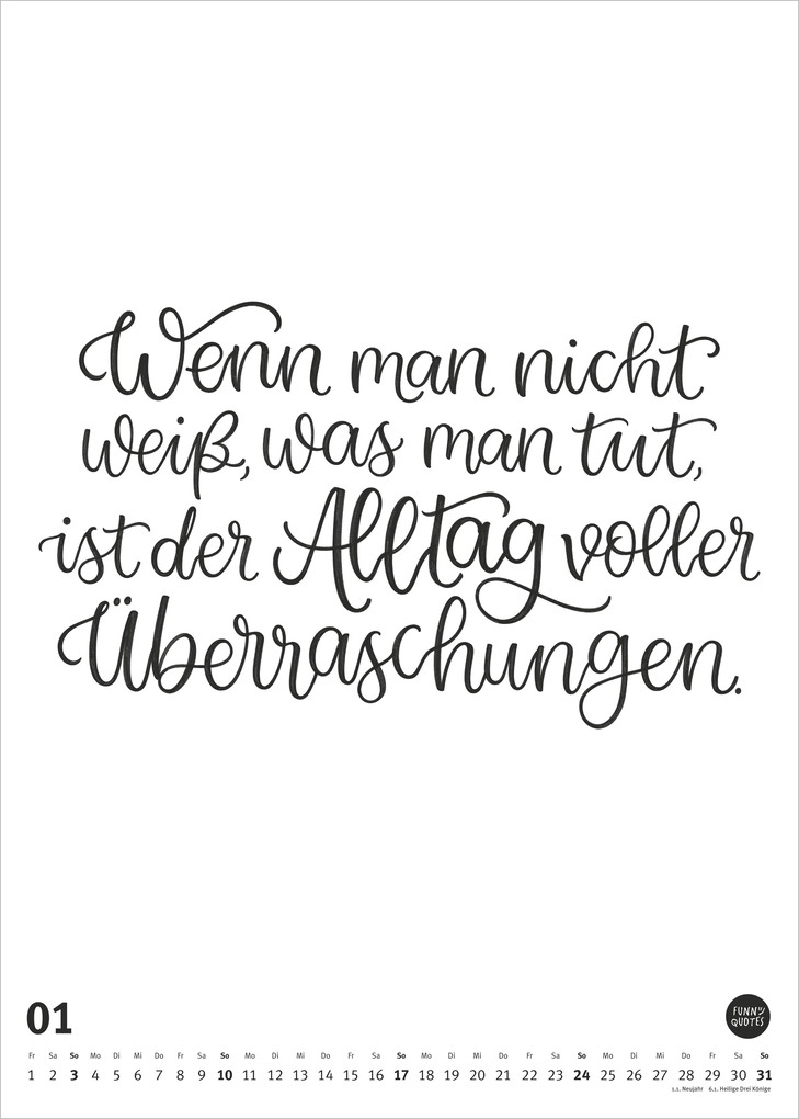 Weitere Ansicht: Funny Quotes-Kalender 2027 | Neumann Verlage GmbH & Co. KG