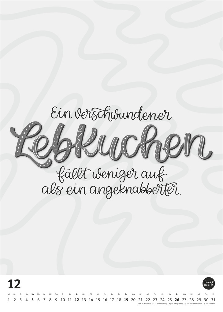Weitere Ansicht: Funny Quotes-Kalender 2027 | Neumann Verlage GmbH & Co. KG