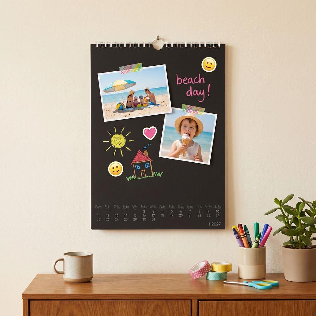 Weitere Ansicht: Kreativkalender A4 schwarz 2027 | Neumann Verlage GmbH & Co. KG