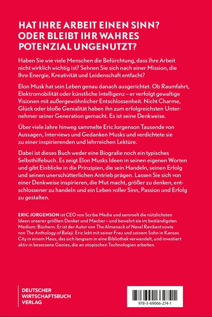 Weitere Ansicht: Der Almanach von Elon Musk | Eric Jorgenson, Naval Ravikant