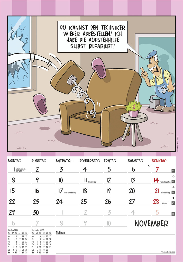 Weitere Ansicht: Der Rentner-Kalender 2027 | Neumann Verlage GmbH & Co. KG