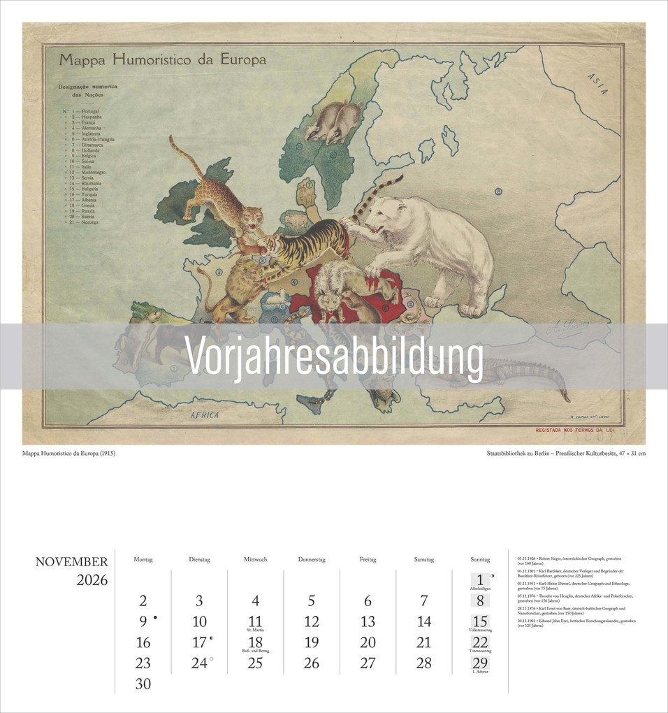 Weitere Ansicht: Geographisch-Kartographischer Kalender 2027 | Neumann Verlage GmbH & Co. KG